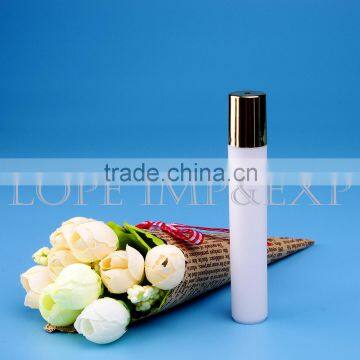 8ml White Plastic Roll On Bottle With UV Coated Cap