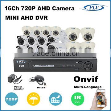 plv hi tech plug and play remote economic cctv dvr 16ch video surveillance system                        
                                                Quality Choice