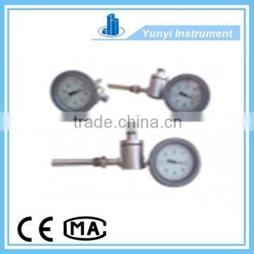 Universal type of bimetallic thermometer