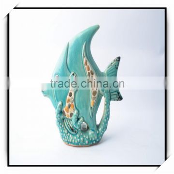 Porcelain Ceramic Table Decoration of Fish Statue