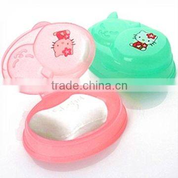 Durable low price fashion and cute plastic soap box