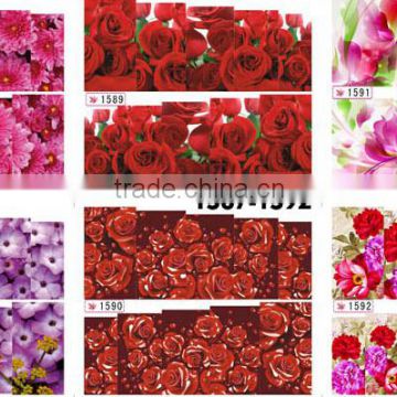 2016 New beauty Flowers color Nail Art sticker Water Transfer
