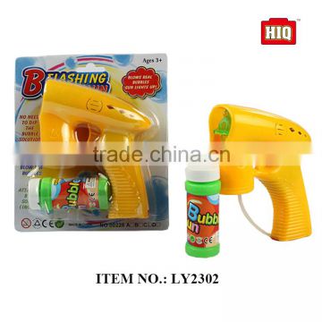 2016 hot sale bubble gun toy novelty BO plastic summer toys with music and light