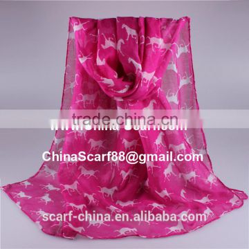 Custom printed viscose shawl