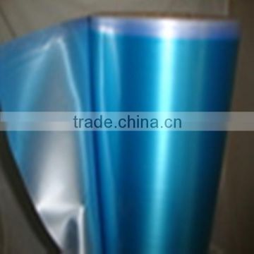 PVC Blue Color Matte Metallic Film Of Different Design Packaging Film