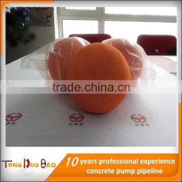 concrete pump spare parts/concrete pump pipe cleaning ball