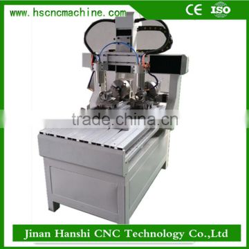 Double rotary axis 4040 mini 3d wood machine cnc router with price