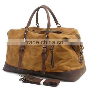 Genuine Leather Cross-body pack Travel Weekender Bag
