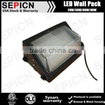 36w aliminum and glass cover led outdoor wall lights