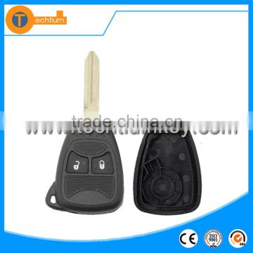 2 button with battery clamp holder remote key blank case shell for Chrysler 300C Voyager Sebring Town pacifica