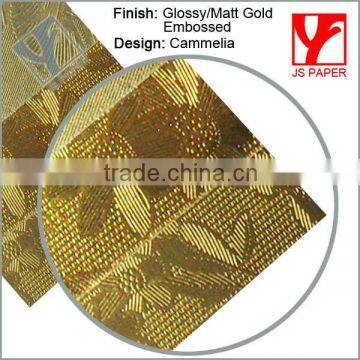 High quality embossed glossy texture paper