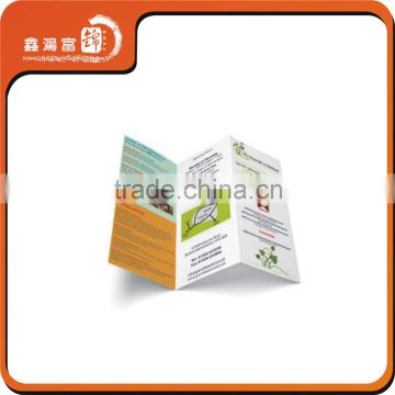 XHFJ folded glossy leaflets printing manufacturer in China