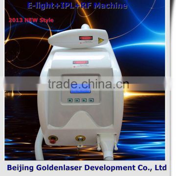 2013 Laser Tattoo Removal Slimming Machine Cavitation Brown Age Spots Removal E-light+IPL+RF Machine Tattoo Machine Made In China Naevus Of Ota Removal