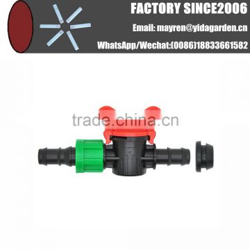 Multifunctional Mini Valve for drip tape and pipe with H-shape Grommet