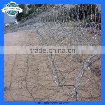 razor barbed wire with good quality in stock(guangzhou)