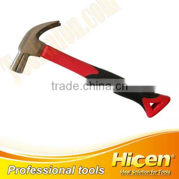 Forged Steel Nail Hammer with Plastic Shaft and TPR Grip