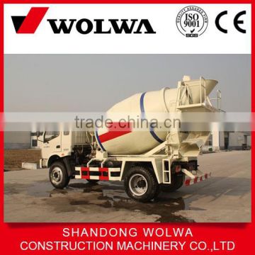 low price 2m3 concrete mixing truck with pump