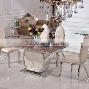 TH385 luxury popular stainless dining table XCY