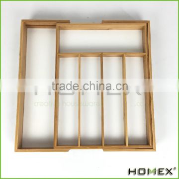 Bamboo Kitchenwares Cutlery Tray Homex BSCI/Factory