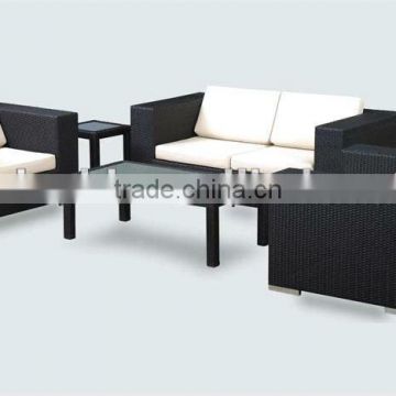 Outdoor furniture patio garden use aluminium frame with PE rattan/wicker sofa set furniture