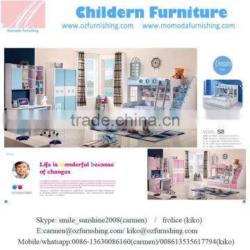 SJS8 Chic Beautiful Teenage Bedroom furniture/Stork Craft Long Horn Bunk Bed