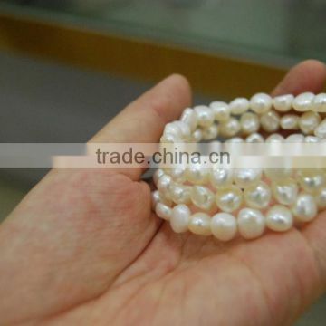 8-9mm baroque freshwater pearl bracelet in sale