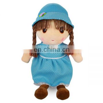 Pretty Pink Soft Plush Girl Doll Wholesale Custom Dress Up Cute