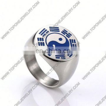 factory price fashion jewelry wholesale custom design men's silver signet ring