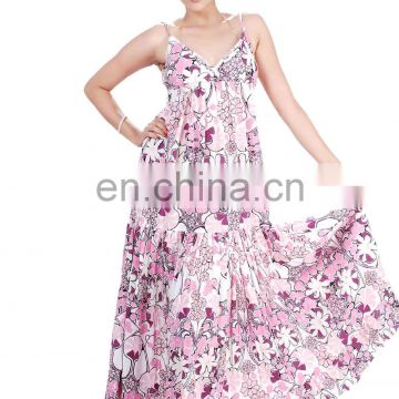 Printed Cotton Maxi Dress