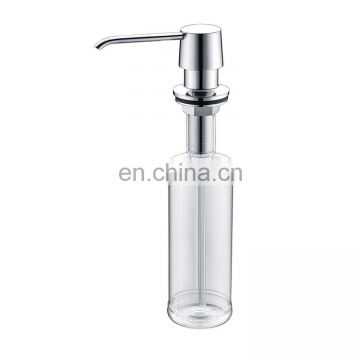 Best quality modern design kitchen sink brass 350 ml soap dispenser