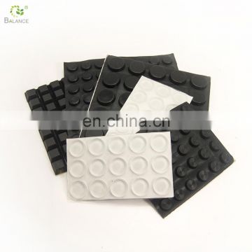 Self adhesive silicone rubber mat for furniture feet anti slip pad
