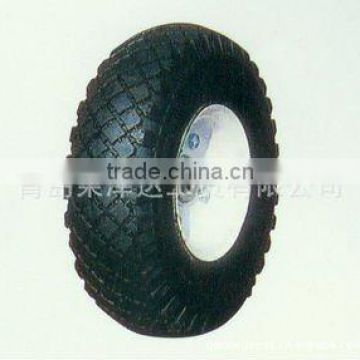 durable specification standard inflatable high quality rubber wear-resisting pneumatic wheel ypr004