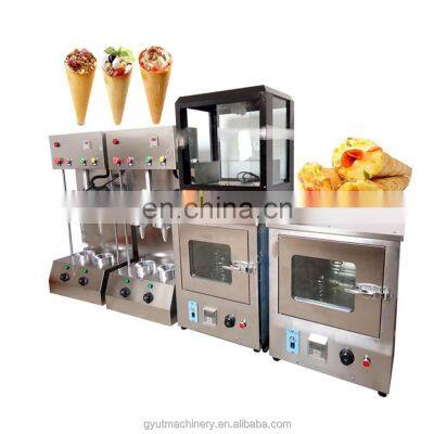 Long Service Life Umbrellas shape kono Cone Pizza cone maker line  to Make Pizza Cone Quickly