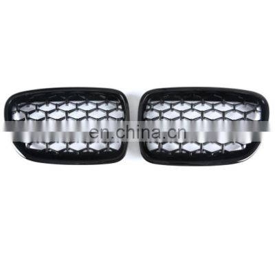 Car All black Front Grill Bumper Grille Diamond Kidney Racing Grilles For BMW 5 Series GT F07 528i 535i 550i 2009-2017