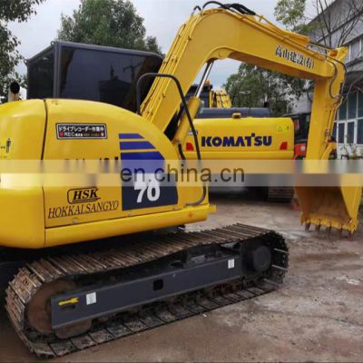 Secondhand  cheap price excavator Komatsu Excavator PC70-8 with blade