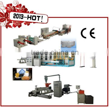 one time Foam Clamshell Take-Out Containers production line