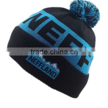 hot sale custom winter hat / Knitted Hats / 100% Acrylic hat