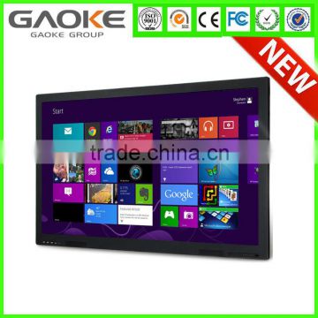 Gaoke China OEM 10 POINT IR touch 65" interactive flat panel/Touch screen monitor/LED TOUCH MONITOR with factory price