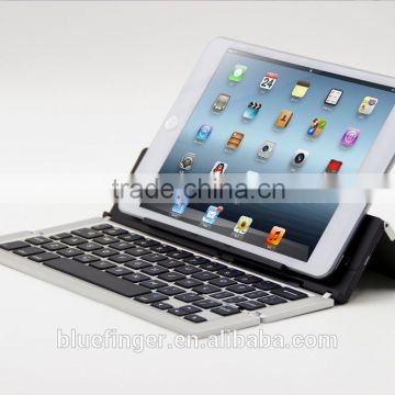 2015 Newest design universal folding Bluetooth aluminum keyboard for all tablets and smart phones