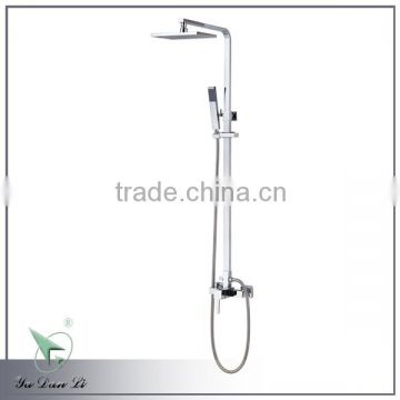 chrome plating exposed square shower set with handshower -9523