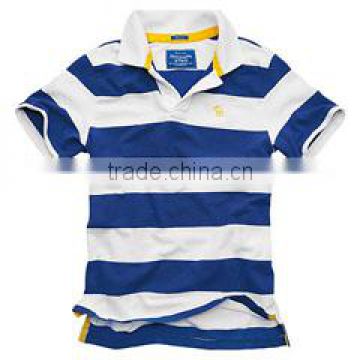 White And Blue Color Polo Shirt