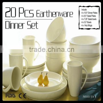 fine 20 pcs new bone china ceramic dinner dinnerware set