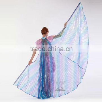 Colorful fashion Belly Dance Costume opening belly dance isis wings
