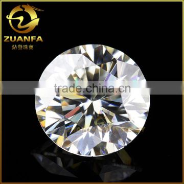 China wholesale moissanite gemstone round brilliant cut big size moissanite