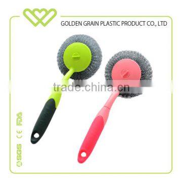 Factory cheap Hang type Long handle pot brush Colour pot brush wholesale