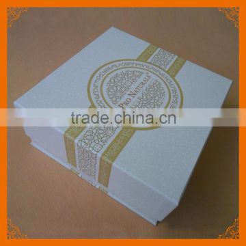 square white cardboard gift box with lid