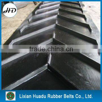 cleat conveyor belts/heavy duty chevron or patterned conveyor belt