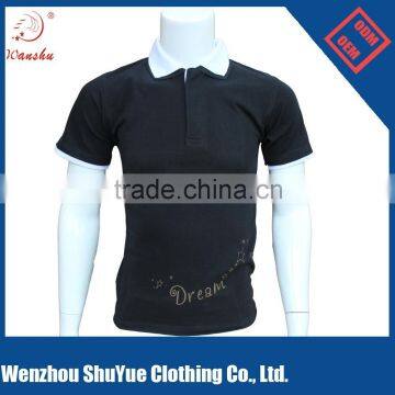 custom double collar shirt mens polo shirt