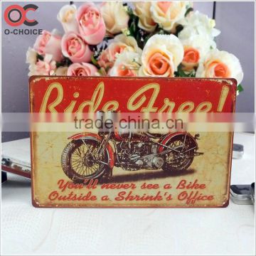Motorcycle Vintage Metal Tin Sign