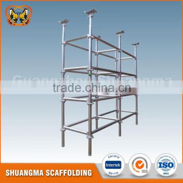 Best Prices indoor building construction q235 adjustable crosslock scaffolding